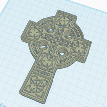 celte entre el modelo 2 casa de la cruz celtic decoración pared símbolo 3d print model - Mito3D