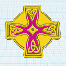 celte entre el modelo de 6 art la cruz celtic símbolo decoración pared 3d print model - Mito3D