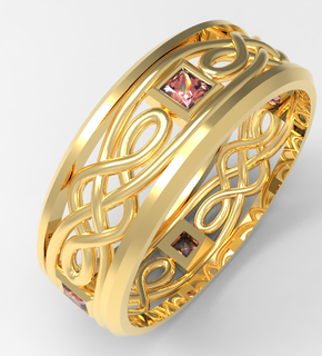 céltico anel anillo celticring 3d print model - Mito3D