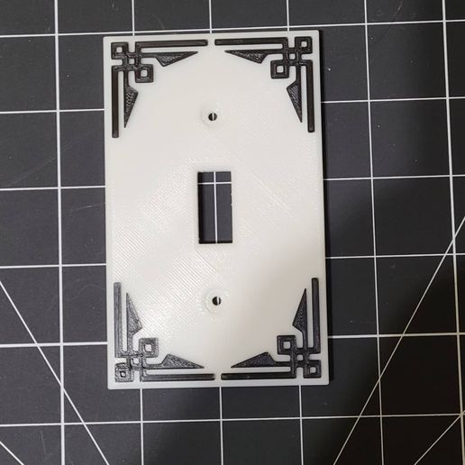 celtic border switchplate switch cover decor light design 3D print model - Mito3D