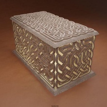 céltico caixa humanidade escultura arte madeira 3d print model - Mito3D