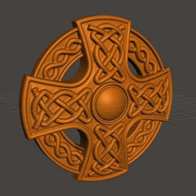 cruz celta a arte o celtic 3d print model - Mito3D