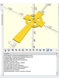 celtico attraversare knotwork openscad sculture 3d print model - Mito3D