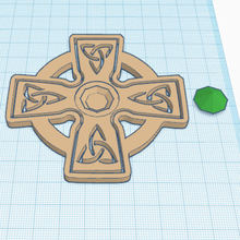 croix celtique de diamant v7 art le la symbole décoration murale 3d print model - Mito3D