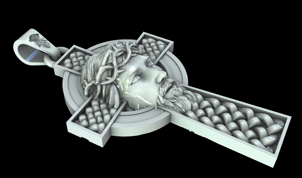 celtico crocifisso pendente bellezza spirituale significato simbolismo knotwork fede eredità cultura 3D print model - Mito3D