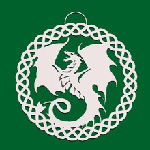 celtique boucle d'oreille dragon pendentif bijoux 3d print model - Mito3D