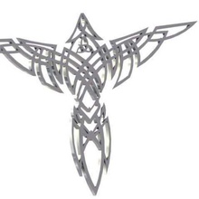 celta águila de la moda el colgante collar llavero eagle arte celticdesign celtic art 3d print model - Mito3D