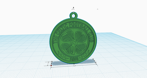 celtic keyring cfc football keychain scotland 3d print model - Mito3D