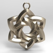 noeud celtique 4 bijoux nœud art de la mode d'impression saint-valentin l'amour un trousseau clés pendentif l'irlandais 3d print model - Mito3D
