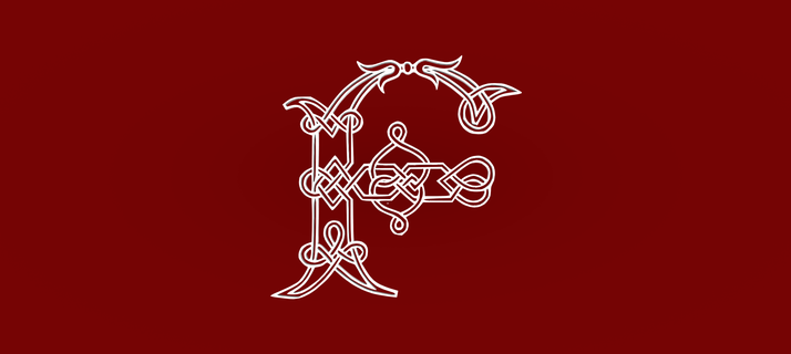 celtic knot alphabet letter f 3d print model - Mito3D