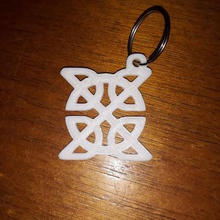 celtic knot keychain fashion irish quick small keyrings keychains 3d print model - Mito3D