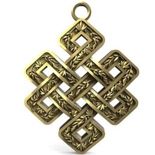 celtic knot pendant jewelry jewel medieval art 3d print model - Mito3D