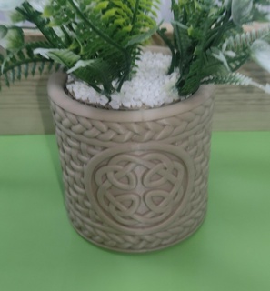 celtic pattern pot gardening decoration container vase garden art design modern 3d print model - Mito3D