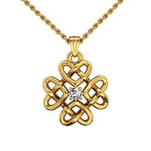 celtic pendant jewelry necklace pattern irish life art 3d print model - Mito3D