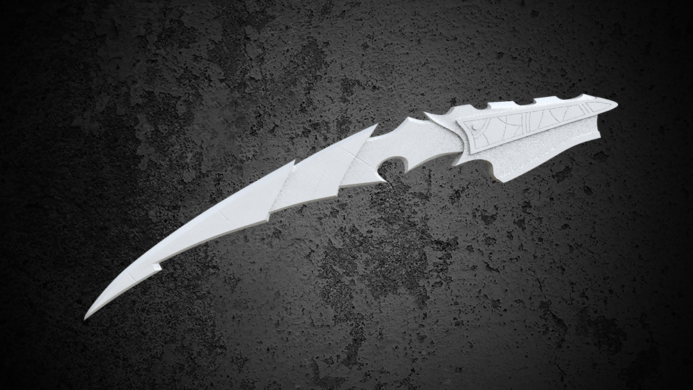 celtic predator large blade Various armour scar 3D print model - Mito3D