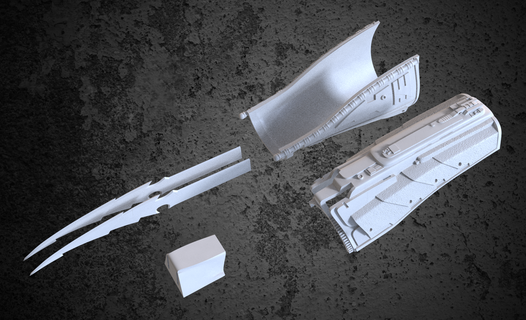 céltico predador certo manopla armaduras cicatriz 3d print model - Mito3D