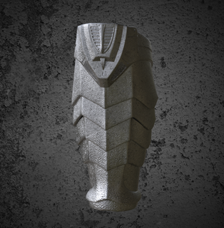 celtique prédateur tibia jambe armure 3d print model - Mito3D