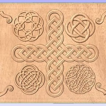 celtic relief pattern various 3d stl bas 3d print model - Mito3D