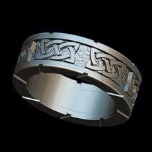 céltico anel joalheria celta ouro prata 3d print model - Mito3D