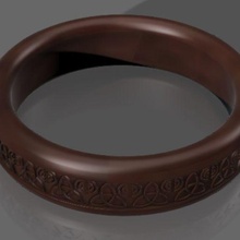 keltisch Ring Schmuck Wikinger Juwel Geschenk Kreis trisqueta trisquel Symbol 3d print model - Mito3D