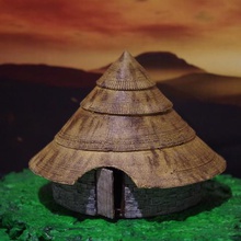 celtic round house architecture 28mm building historical wargaming 3d print model - Mito3D