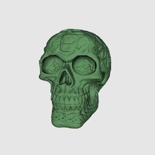 celtic skull art sculptures toy artec3d 3d scanner 3d print model - Mito3D