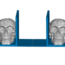 celtic skull bookends left book end skulls decor 3d print model - Mito3D