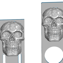 celtic skull bookmarks 2 styles bookmark bookmarker decor 3d print model - Mito3D