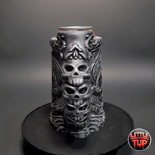 celtic skull cozy dice tower 3d print model - Mito3D