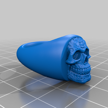 celtic skull signet ring resizing instructions 3d print model - Mito3D