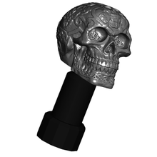 celtic skull valve stem cap - automotive schrader 3d print model - Mito3D