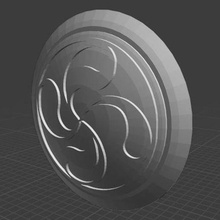celtico spirale scudo galiziano playmobil 3d print model - Mito3D