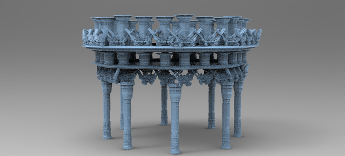 Kelt kule 6 Kent kale katedral karmaşık Antik günün resmi trend anıt Tarih orta mimari Kitbash fantezi takım kilise bina kan yoluyla bulaşan oyun sokak 3d print model - Mito3D