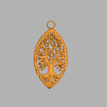 celtic tree life earrings v4 fashion idealab earring 3d print model - Mito3D