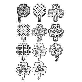 keltisch Trefles Juwel Anhänger Kleeblatt Symbol 3d print model - Mito3D