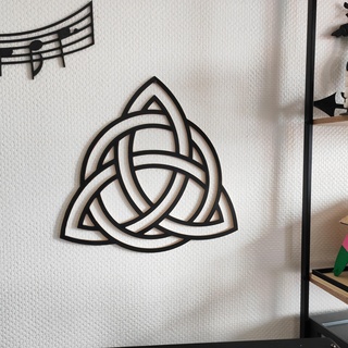 Kelt üçlü düğüm Triquetra duvar dekor dekorasyon Sanat efsaneler eski medeniyetler 3d print model - Mito3D