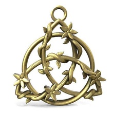 celtic triquetra pendant jewelry trinity medieval symbol knot jewel 3d print model - Mito3D