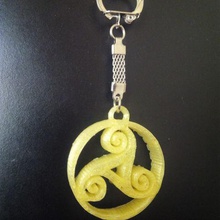 celtic triskel jewelry trisquel asturias gijn asturmaker keychain 3d print model - Mito3D