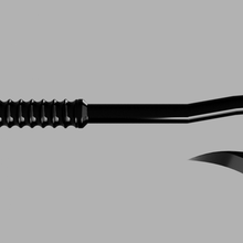 celtic war axe prop weapon cosplay ren fair 3d print model - Mito3D
