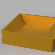ciment cendrier béton cendre plateau fumeur cigarette cigare cadeau accessoire carré panier étape moule art 3d print model - Mito3D