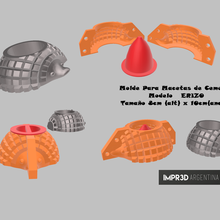cimento Panela mofo ouriço 3d print model - Mito3D