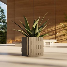 cement pot mould home flowerpot specifically plaster mold succulent plants container 3d print model - Mito3D