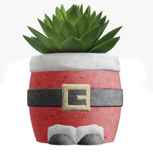 cemento pentola muffa Natale pentole fioriera cactus concreto santo chiostro santa claus anno 3d print model - Mito3D