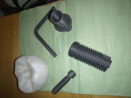 cementado dental implante corona odontologia diente odontología 3d print model - Mito3D