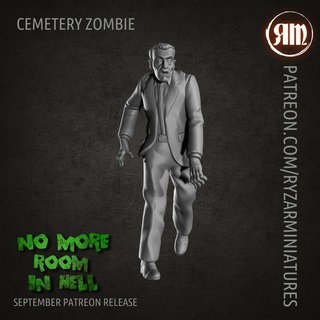 mezarlık zombi zombiler ölü gece yaşayan şafak masa oyunu rpg ttrpg dnd Cthulhu mini minyatür 28mm 32mm ryzar ryzarmi Ryzarminyatürler 3d print model - Mito3D