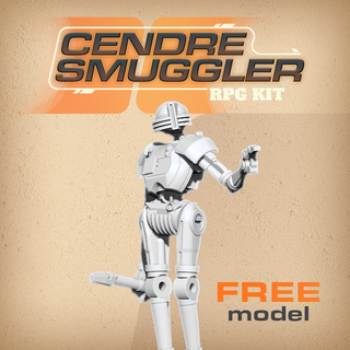 cenere contrabbandiere gratuito demo droide gioco sw legione guerra wargaming rpg robot sbarcare swterrain cantina 3d print model - Mito3D