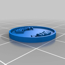 Cent abspielen Geld angepasst Münzen_Badges 3d print model - Mito3D