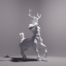 centaur art horse hippocentaur greek mythology sculpture interior decorative decoration decor 3d print model - Mito3D