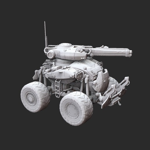 Zentaur Panzer Getriebe Krieg 3d Modell stl Datei drucken Spiel Heuschrecke Zahn Zahl Figur Miniatur Statue Charakter 3D print model - Mito3D