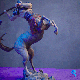 centaur theron home decor statue miniature rpg decoration mythical creature beast 3d print model - Mito3D
